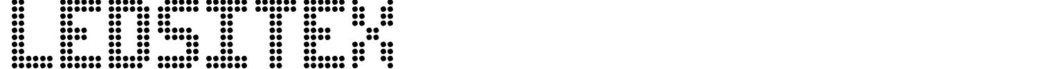 Ledsitex Font preview