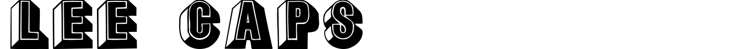 Lee Caps Font preview