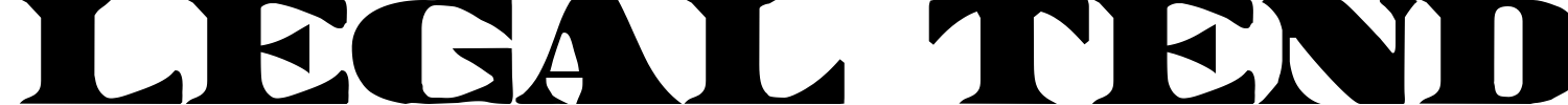 Legal Tender Font preview