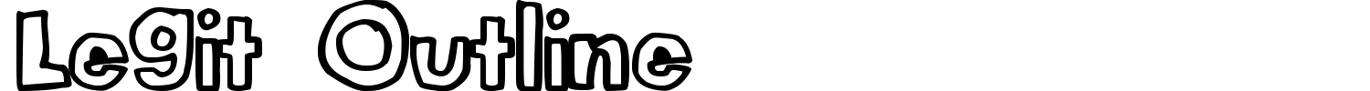Legit Outline Font preview