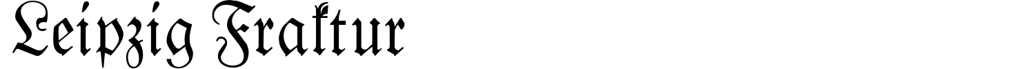 Leipzig Fraktur Font preview