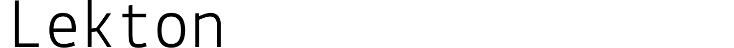 Lekton Font preview