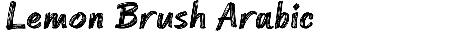 Lemon Brush Arabic Font preview