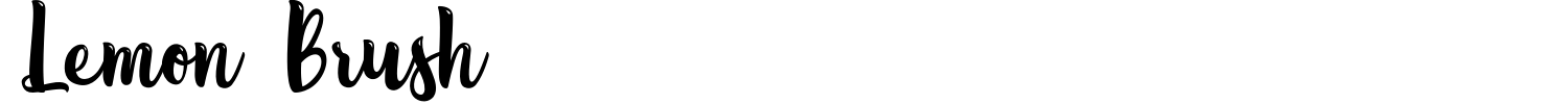 Lemon Brush Font preview