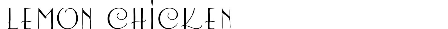 Lemon Chicken Font preview