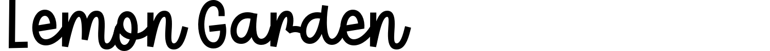Lemon Garden Font preview