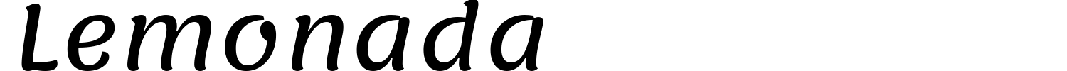 Lemonada Font preview
