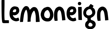 Lemoneign Font preview