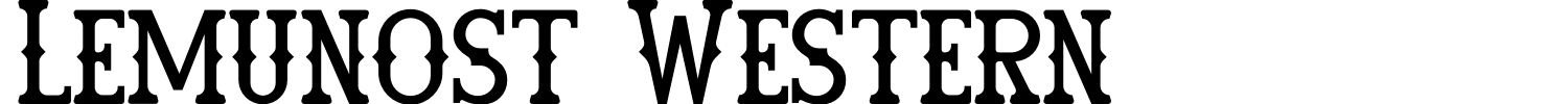 Lemunost Western Font preview