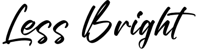 Less Bright Font preview