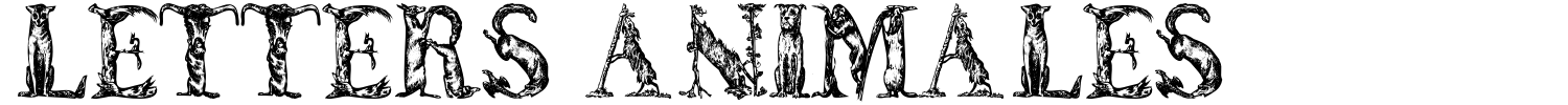 Letters Animales Font preview