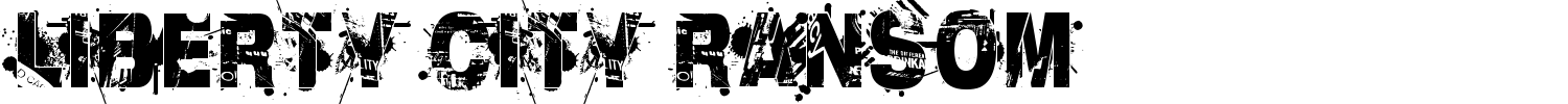 Liberty City Ransom Font preview