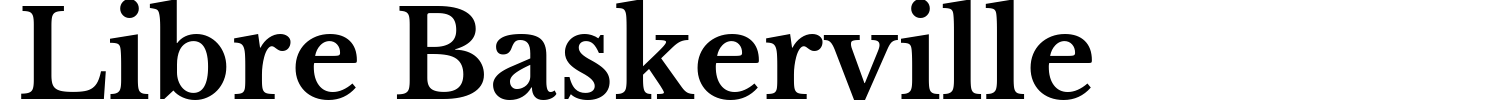 Libre Baskerville Font preview
