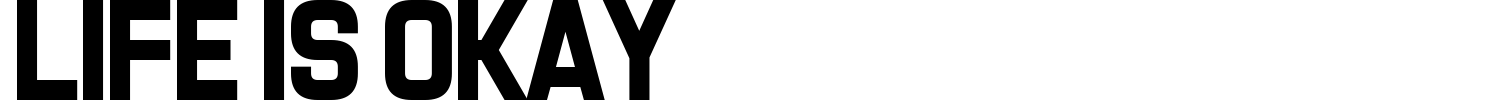 Life Is Okay Font preview