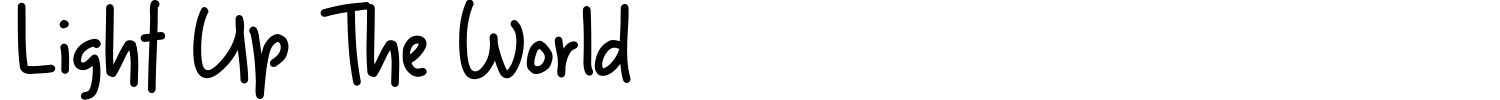 Light Up The World Font preview