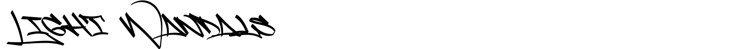 Light Wandals Font preview