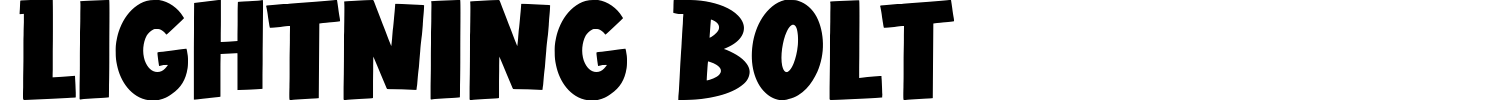 Lightning Bolt Font preview