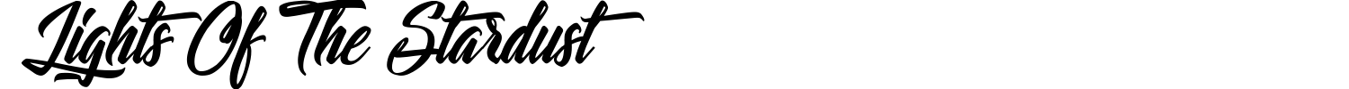 Lights Of The Stardust Font preview