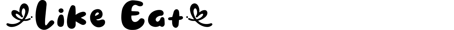 Like Eat Font preview