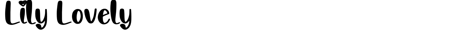 Lily Lovely Font preview