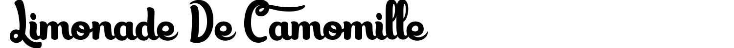 Limonade De Camomille Font preview