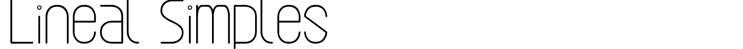 Lineal Simples Font preview