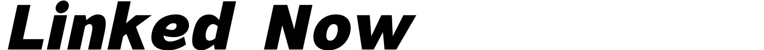 Linked Now Font preview