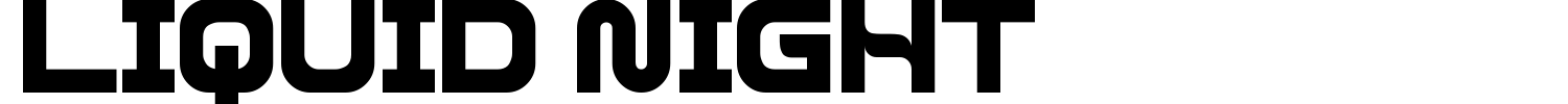 Liquid Night Font preview