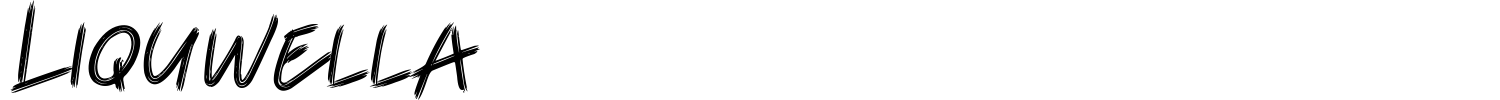 Liquwella Font preview