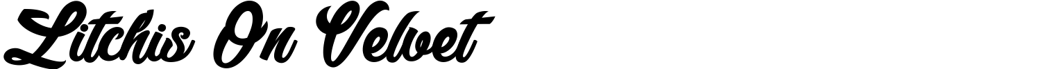 Litchis On Velvet Font preview