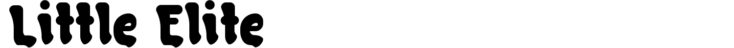 Little Elite Font preview