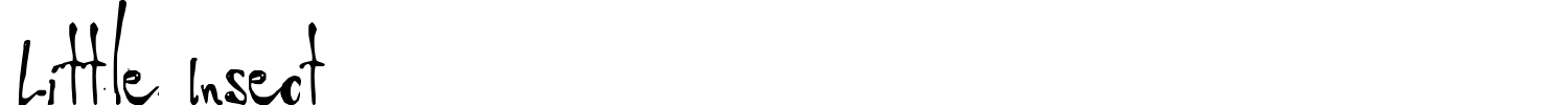Little Insect Font preview