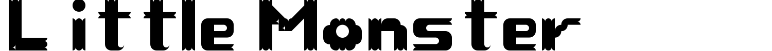 Little Monster Font preview
