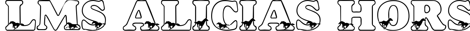 LMS Alicias Horses Font preview