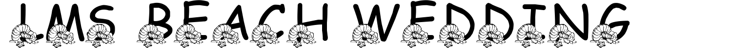 LMS Beach Wedding Font preview