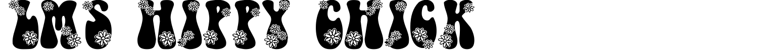 LMS Hippy Chick Font preview