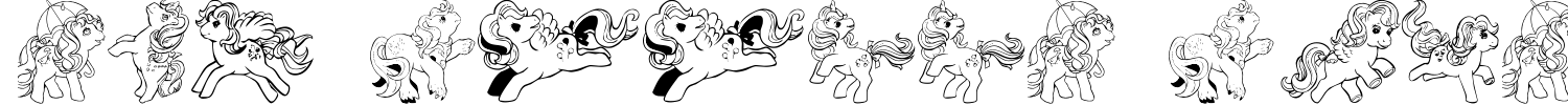 LMS Pretty Pony Ding Regular Font preview
