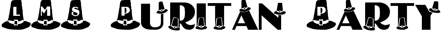 LMS Puritan Party Hats Font preview