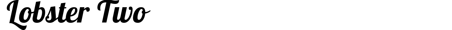 Lobster Two Font preview