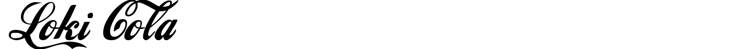 Loki Cola Font preview