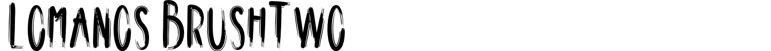 Lomanos BrushTwo Font preview