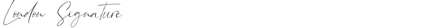 London Signature Font preview