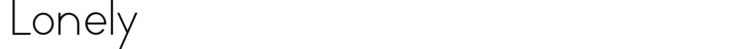 Lonely Font preview