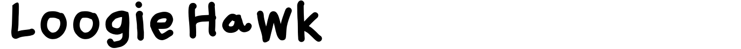 Loogie Hawk Font preview