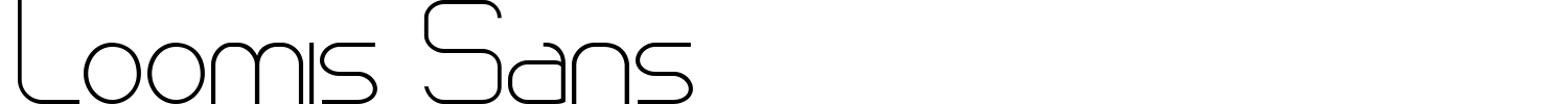 Loomis Sans Font preview
