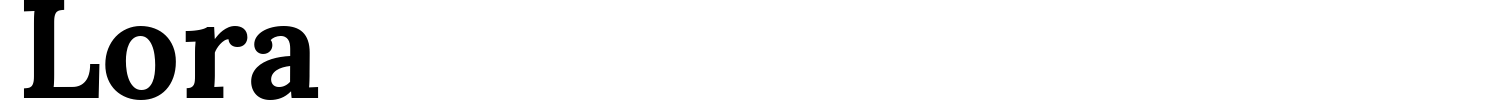 Lora Font preview