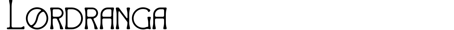 Lordranga Font preview
