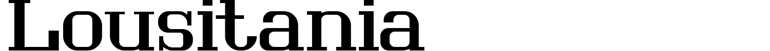 Lousitania Font preview