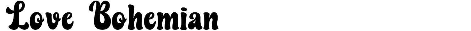 Love Bohemian Font preview