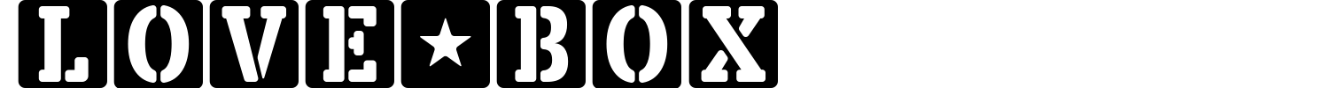 Love Box Font preview